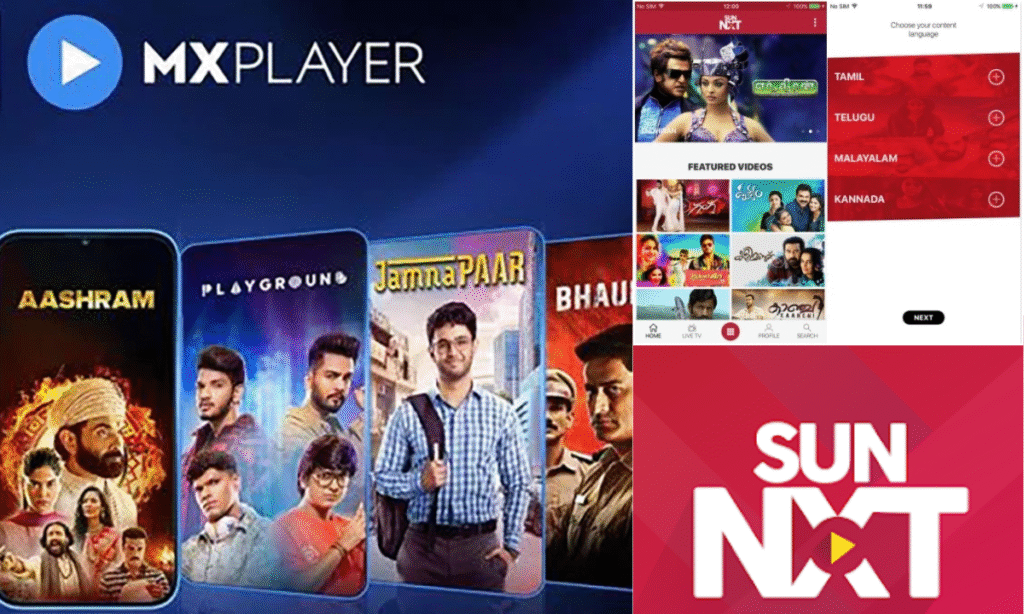 Ad-Supported Telugu Streaming: Sun NXT Free Tier & MX Player